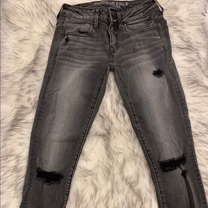 Black AEO jeggings